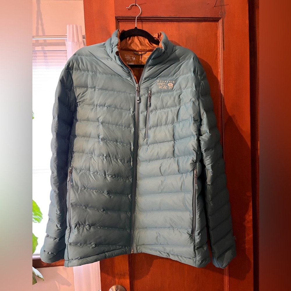 Mountain Hardwear Men's Teal Puffer Jacket